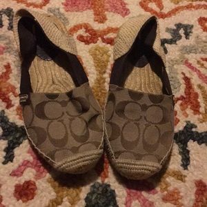 Coach espadrilles like new worn once 100% auth.